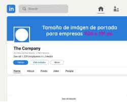 Tamaño de la portada de perfil de empresa en linkedin 2024