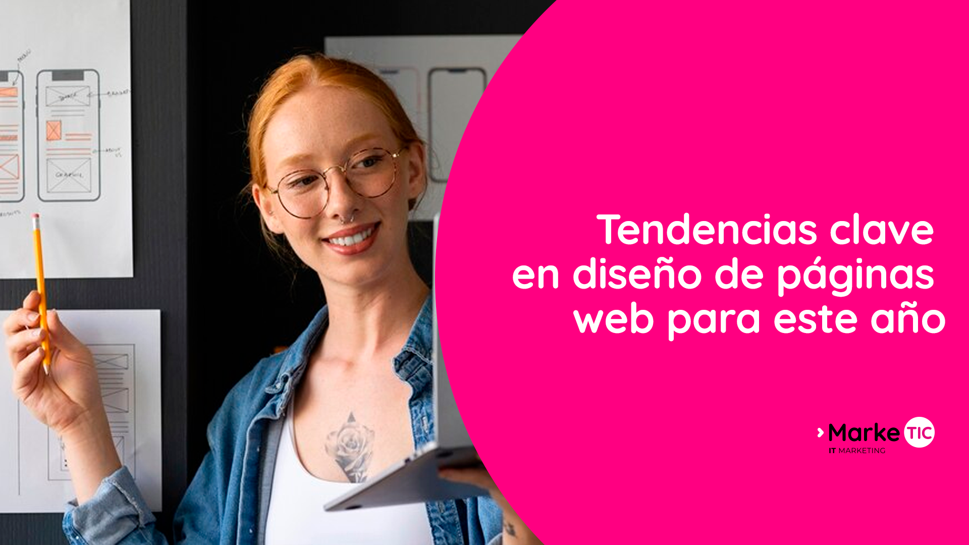 Tendencias de diseño web 2025 por Marketic con ejemplos