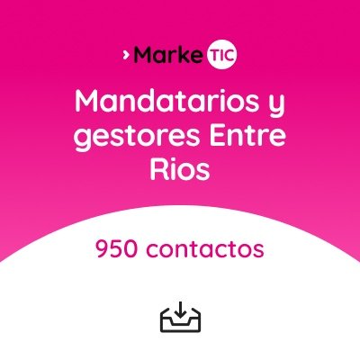Base de datos de mandatarios y gestores de Entre Ríos